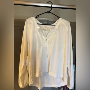 Free people cream color long sleeve size XS